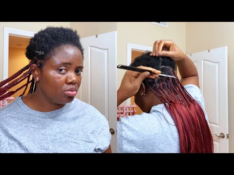 How to step by step on how to achieve a sleek and relax traditional box braids |As a beginner.