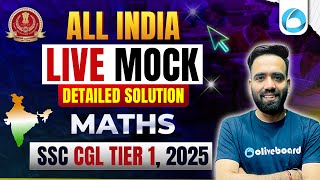 SSC CGL 2025 Maths Mock Test | Aug 18 LIVE Solution & Questions | By Manish Sir | Oliveboard