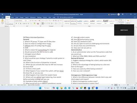 Top 10 SAP Basis Interview Questions You Must Know   Focus on the most commonly asked questions