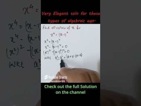 Beautiful Algebraic Equation #maths #algebraic #hindi #mathematics
