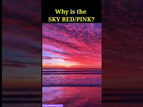 Why is the SKY Reddish? #physics #science #sunset #sunrise #physicsfun #scattering #class10