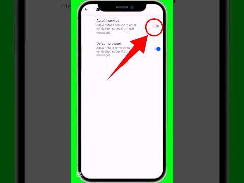 How to enable SMS verification code autofill service // Sms Verification Autofill on Samsung #shorts