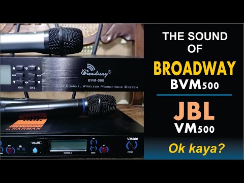 BROADWAY BVM500 and JBL VM500 Wireless Mics Sound Samples
