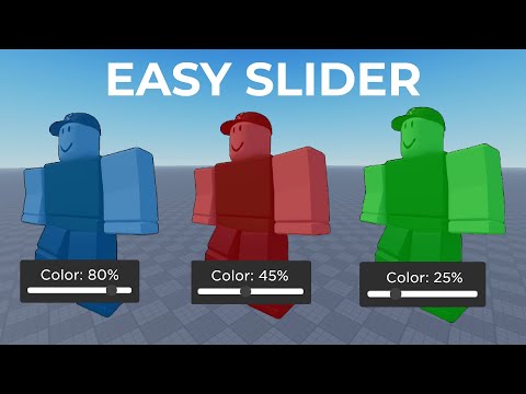 The EASIEST way to create a slider in Roblox / How to create a slider in Roblox Studio