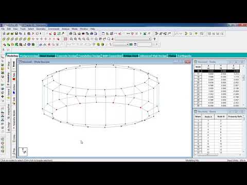 Day 27 STAAD Pro Tutorials   Analysis & Design of RCC Circular Water Tank Type 2  Day