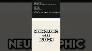 Create a Neumorphic Button with Pure CSS (2025) #CSS #WebDev #Shorts