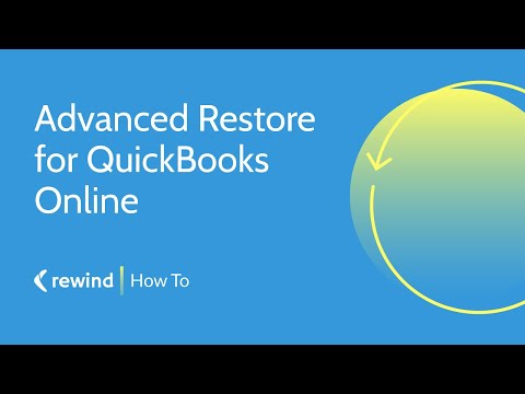 Advanced Restore For QuickBooks Online