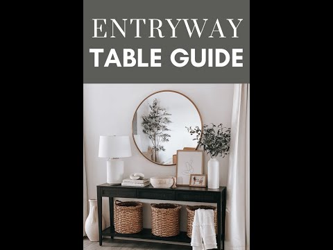 entryway table ideas