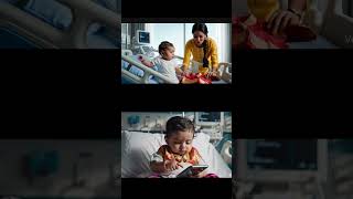 Baby wants a mobile phone right from his hospital bed 👶😂📱 Social Media Satire👉 Swipe for reels 🤳