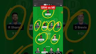 SRH vs MI dream 11 team prediction, SRH vs MI dream 11 team #ipl #dream11team #scricket
