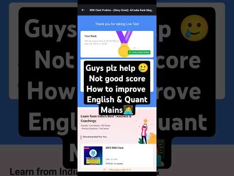 Testbook live mock score 🙇‍♀️|| oliveboard Quant & Eng mains score||📝✍️🥲📚#bankexam #ibps #sbiclerk