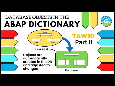 Database Objects in the ABAP Dictionary | Describing the ABAP Dictionary | TAW10 Part II | Unit 1