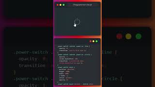 Create Animated Power Button With HTML & CSS 🔥🔥✔️✔️ #shorts