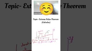 Topic  Extreme Value Theorem Calculus #GCSE #IGCSE #APMath #MathsHonours #PreCalculus #Calculus