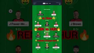 REN vs HUR Dream11 Prediction |Dream11 Team Of Today Match |Melbourne Red vs Hobart Dream11