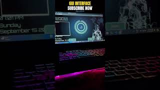 GUI INTERFACE | JARVIS | Subscribe for tutorials 🫶🏻 #aiassistant #jarvis #ironman #shorts #python