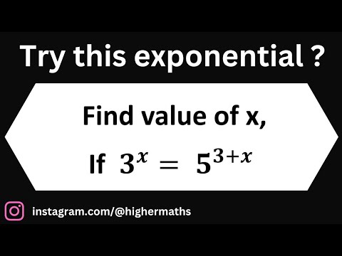 Can you solve this Exponential ? 🤏🕶😳