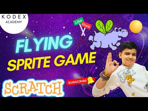 🎮 Create a Flying Sprite Game in Scratch | Score Points by Touching Balls! (Kodex Academy Games)