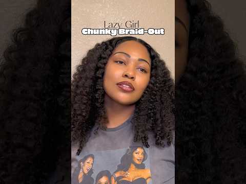 Easy Chunky Braid Out Tutorial for Lazy Naturals #curlyhairstyles #braidout #protectivestyles