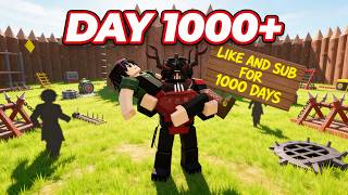 Playing WITH VIEWERS 1,000 NIGHTS IN THIS FOREST! 🐺3 #roblox  #99nightintheforest