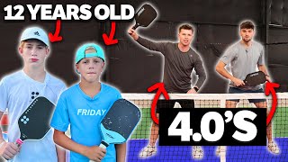 We Challenged the #1 Ranked 12 Year Olds in Pickleball