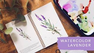 How To Paint Lavender | Beginner Friendly Watercolor Tutorial