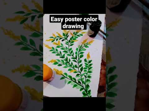 #shorts Easy poster color flower