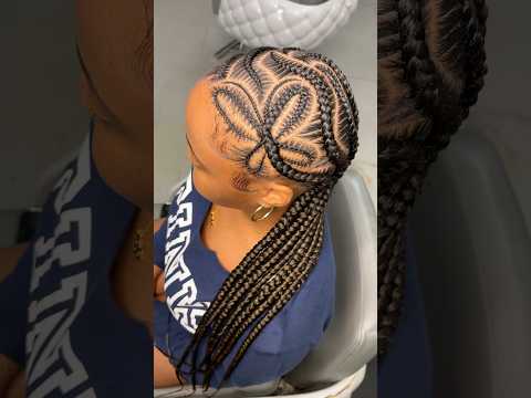 First time trying / attempting a butterfly| #butterfly  #braids #design #freestyle