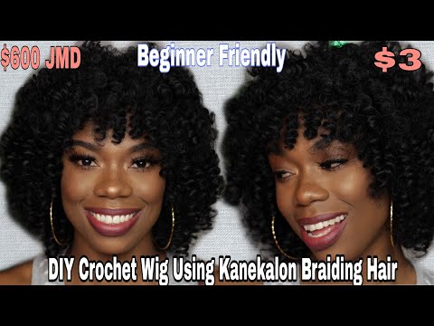DIY| How To Make a Crochet Wig Using Expression Braiding Hair| Beginner Friendly| $3| Affordable