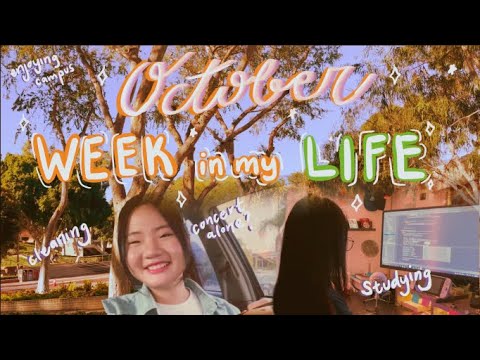 Week in my Life Oct 2021 | trip to SD, study with me, clean, concert alone?