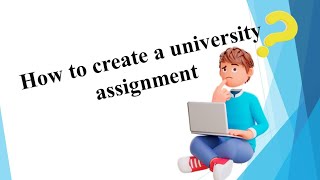 How to create a university assignment in sinhala.|Study tips  |university studies