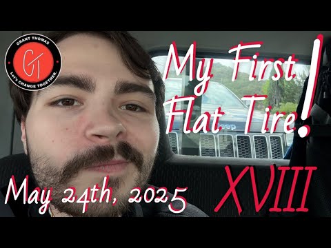 My First Flat Tire! 🛞 (Pretzel Pop-Up #NONE)  •  vlog XVIII