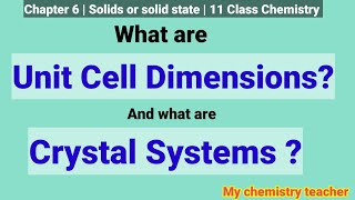 What are Unit Cell Dimensions and What are Crystal Systems