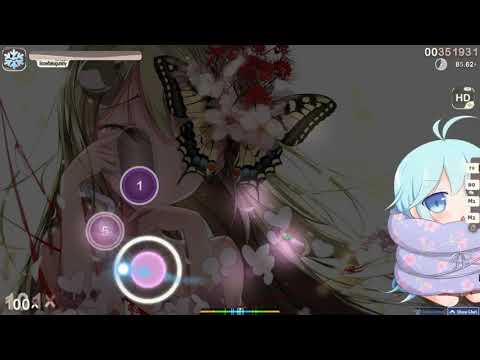 osu!||Monochrome Butterfly by Aitsuki Nakuru [Shunao's Hard]||C rank||Hidden Mod||(Not FC)||7 PP