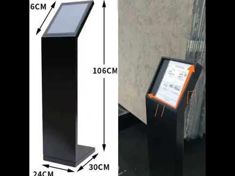 Snap frame floor pedestal sign display holder stand A3 A4 poster stand by Precision Metal Works