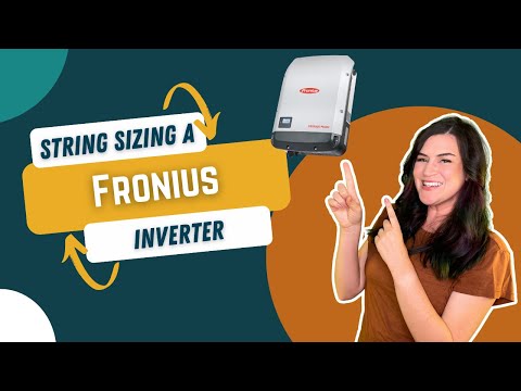 String Sizing a Fronius Inverter