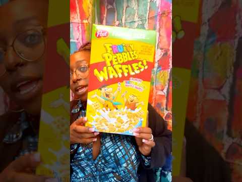 Fruity Pebbles WAFFLES‼️ Let’s try these!  #fruitypebbles #new #viralsnacks #cereal #breakfast