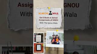 Ignou Solved Assignments