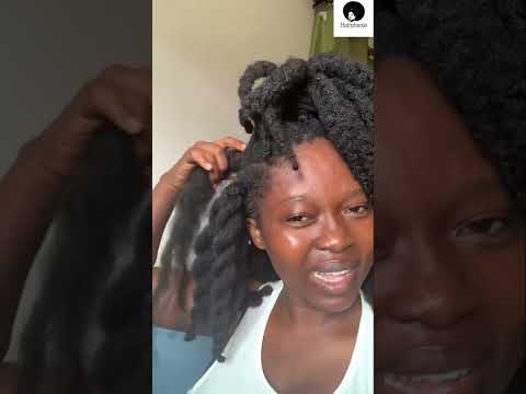 WATCH ME UNRAVEL MY THREE STRANDS FLUFFY BRAIDS. I BRAIDED IT MYSELF AND UNRAVELING MYSELF TOO 🔥