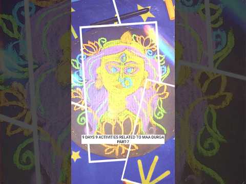 9 DAYS 9 ACTIVITIES RELATED TO MAADURGA[PART-7]#durgapuja #dasara #navaratri #drawing #crafting#maa