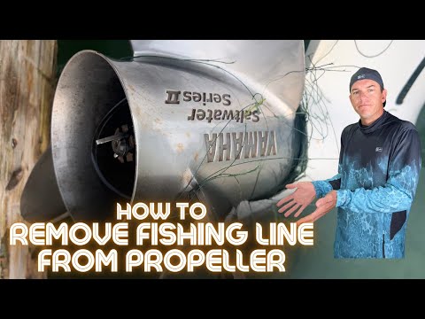 CATASTROPHIC FAILURE! How to remove FISHING LINE from a BOAT PROPELLER.