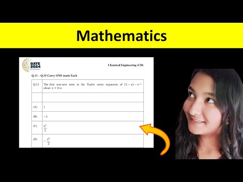 GATE 2024 Chemical Engineering Answer Key & Solutions | Mathematics Question