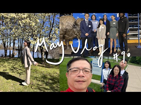 VLOG #90 | 接爸媽來美國🇺🇸、布法羅一日遊🐃、畢業晚會🎓、和不同系的學生一起展實驗成果🧪 | 美國大學日常