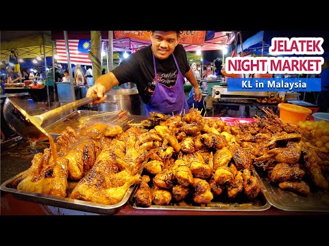 MALAYSIAN NIGHT MARKET tour [Jelatek in Kuala Lumpur] Street Food / KL / Pasar Malam