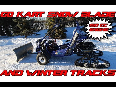 Go Kart 150 Snow Blade and Tracks