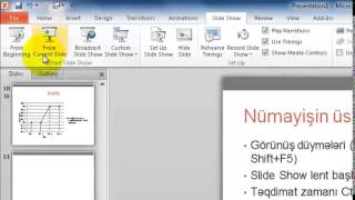 PowerPoint   Slaydların nümaişi