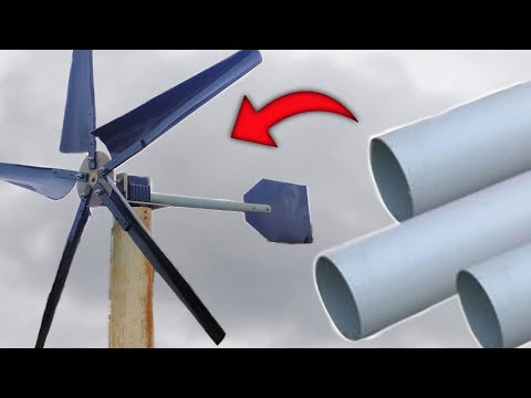 How to make propeller for wind mill at home/how to make propeller from pvc pipe/