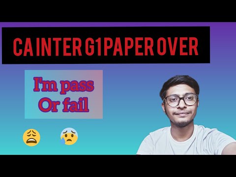 Ca Inter G1 Exams over! I'm pass or fail😰😰 #icaica #icaistudent #nov22