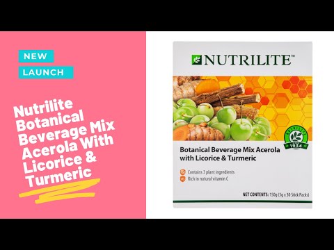 Nutrilite Botanical Beverage Mix Acerola With Licorice and Turmeric #nutrilite #unboxing