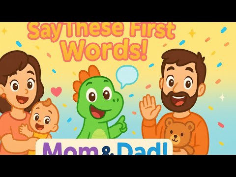 Say Mom and Dad! | First Words for Babies and Toddlers | BounceBop Learners